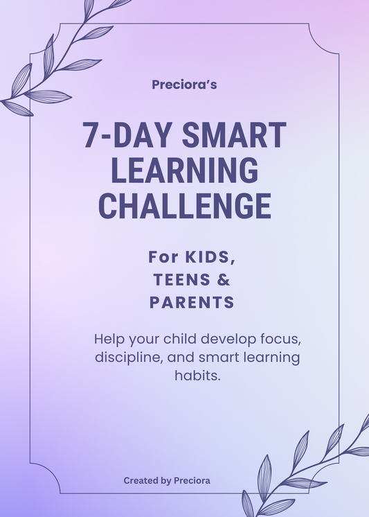 7-Day Smart Study Challenge for Kids & Teens (Printable PDF)