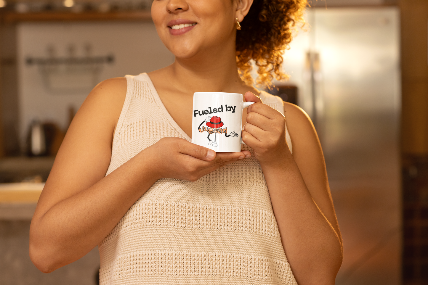 Fueled by Jugaad White Coffee Mug