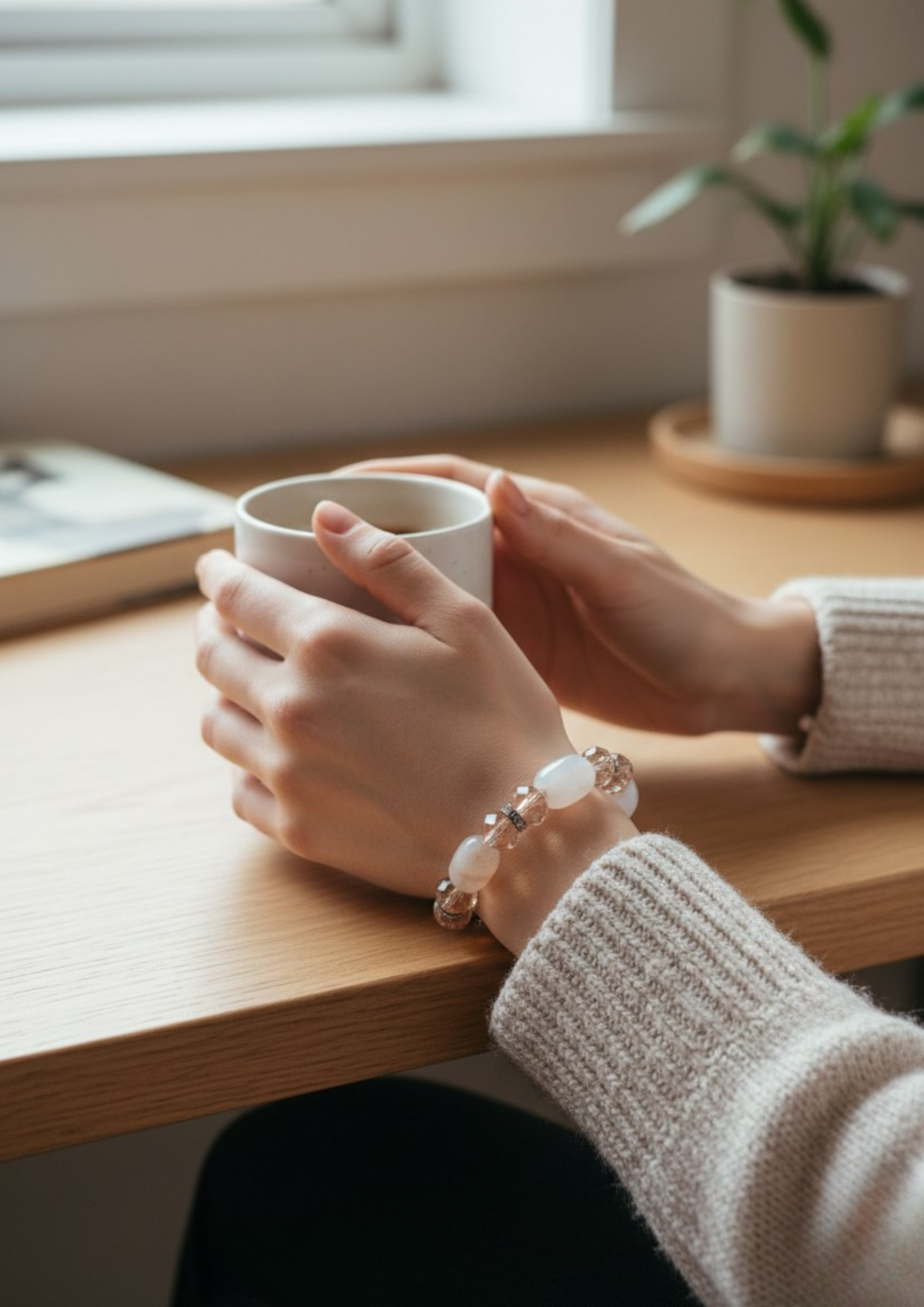 White Crystal Elegance Bracelet