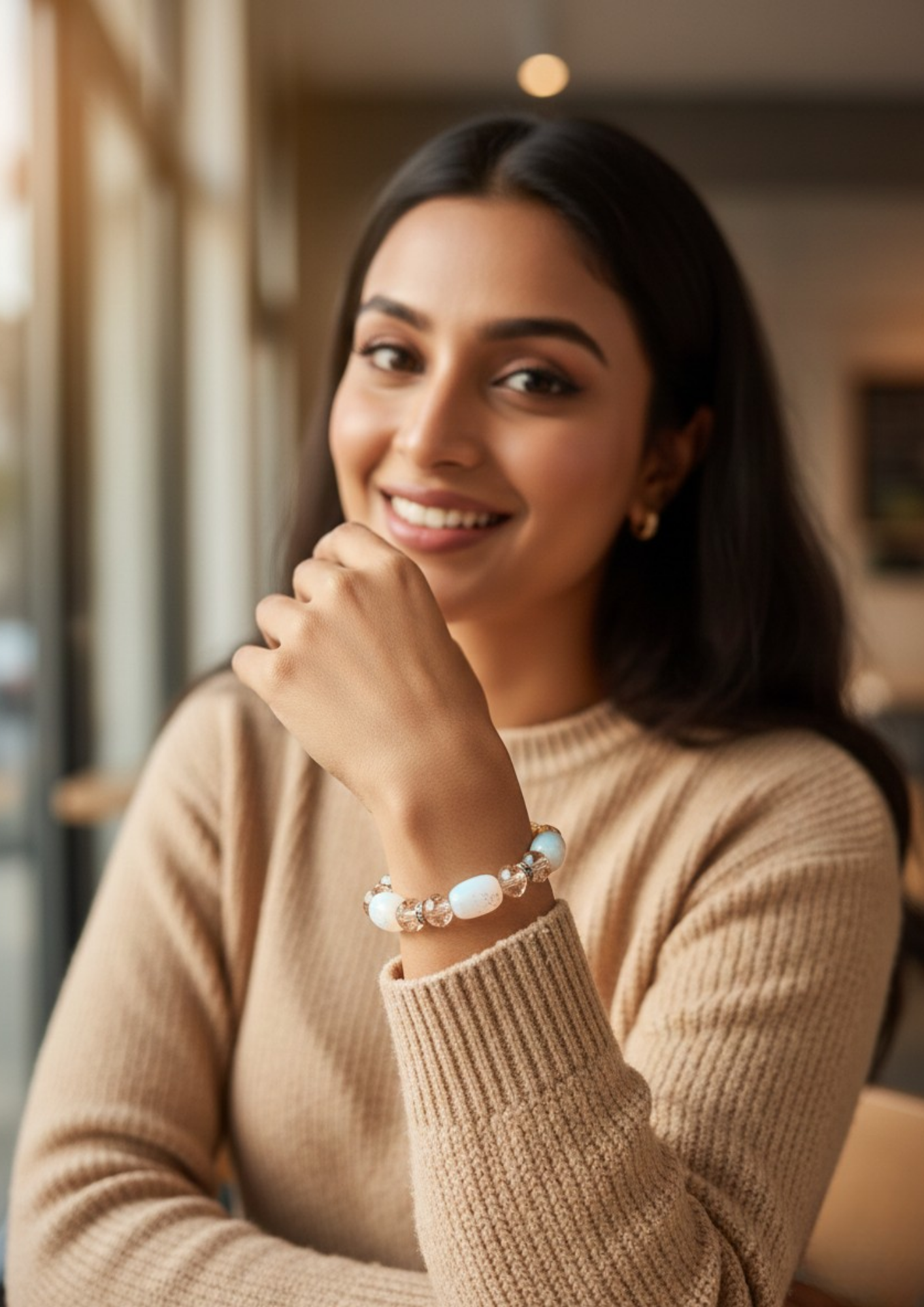White Crystal Elegance Bracelet